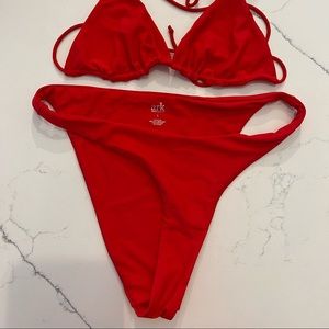 brand new !! never been worn Ark red bikini